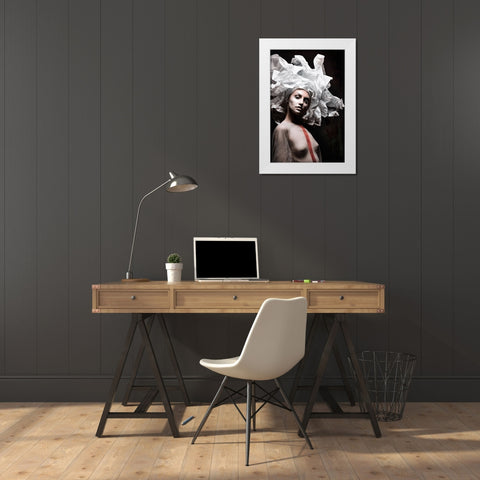 From Outside So Far White Modern Wood Framed Art Print by Tesching, Klaus