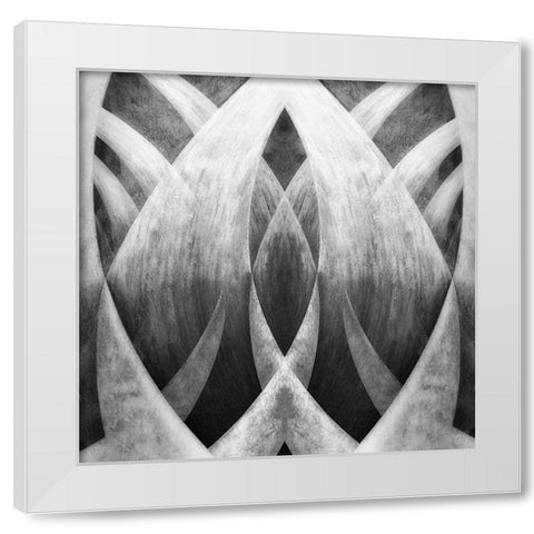 Venice abstract White Modern Wood Framed Art Print by Gronkjar, Lotte