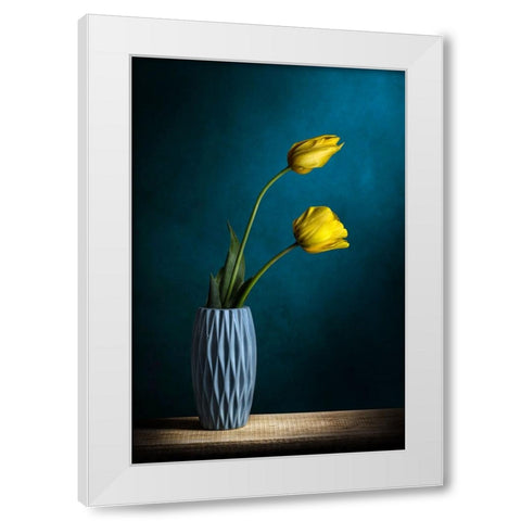 Sguardi ad Est White Modern Wood Framed Art Print by Vitale, Adriana