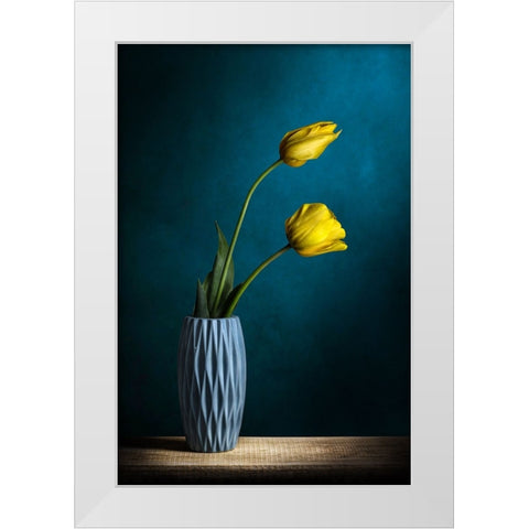 Sguardi ad Est White Modern Wood Framed Art Print by Vitale, Adriana