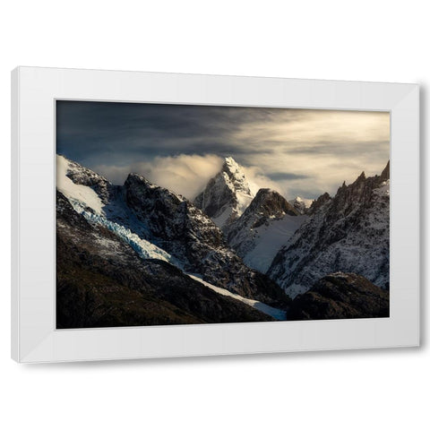 The Throne White Modern Wood Framed Art Print by Naing Wynn, Ye