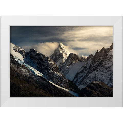 The Throne White Modern Wood Framed Art Print by Naing Wynn, Ye