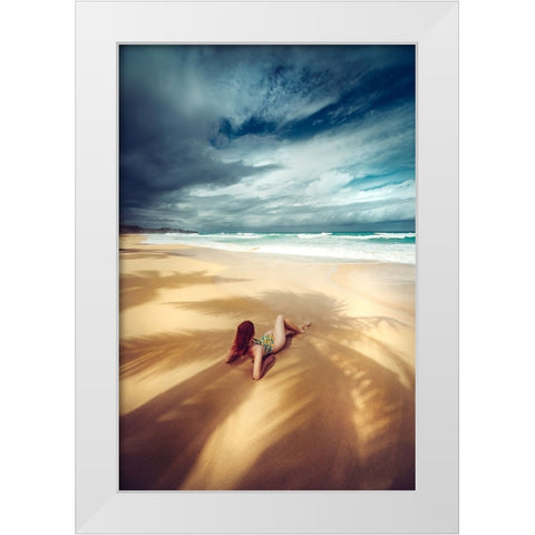 Shadows of the Paradise White Modern Wood Framed Art Print by Bolgov (Axe), Ruslan