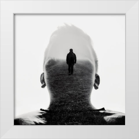 No way too far White Modern Wood Framed Art Print by Kuavi, Robert