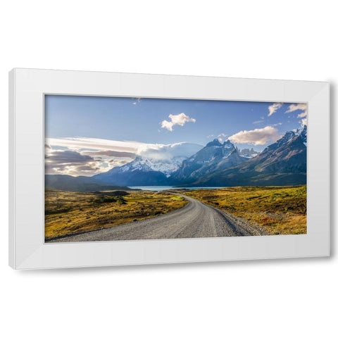 The way to the lake White Modern Wood Framed Art Print by Berkovits, Dorit