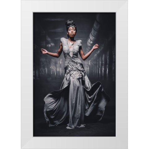 from dark White Modern Wood Framed Art Print by Tesching, Klaus