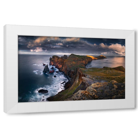 Madeira White Modern Wood Framed Art Print by Nienartowicz, Karol