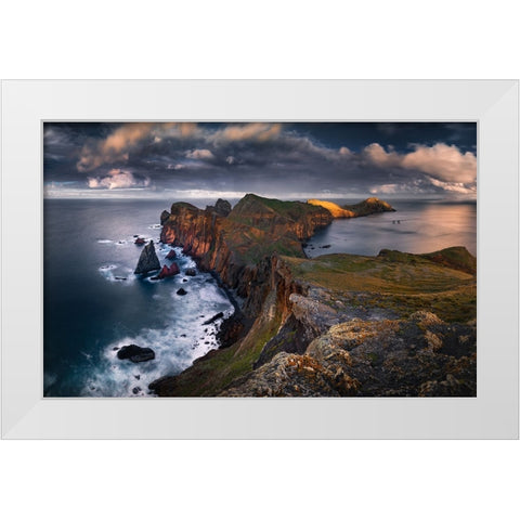 Madeira White Modern Wood Framed Art Print by Nienartowicz, Karol