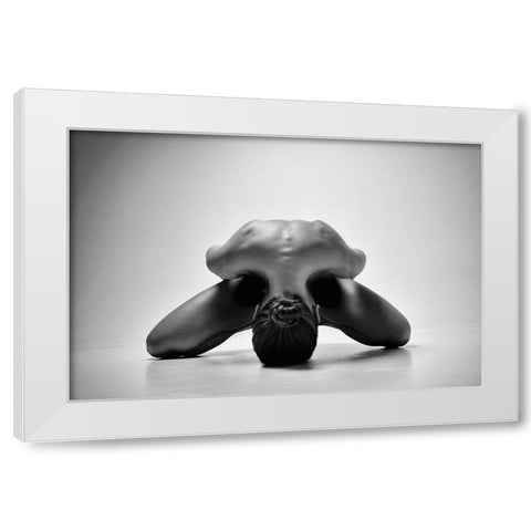Hidden Emotions (Chrysalis) White Modern Wood Framed Art Print by Alexandr