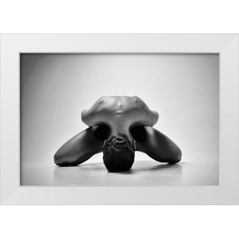 Hidden Emotions (Chrysalis) White Modern Wood Framed Art Print by Alexandr