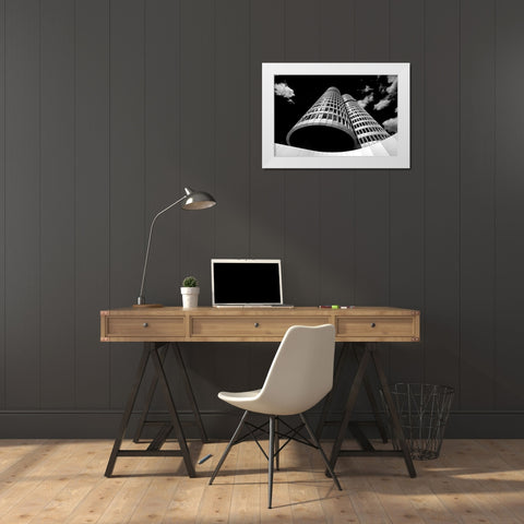 BMW White Modern Wood Framed Art Print by Richter, Regine