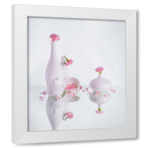 Still Life 35 White Modern Wood Framed Art Print by Sheng, Alice
