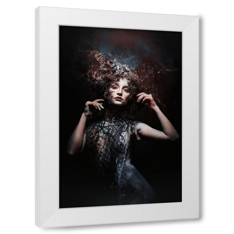 from space White Modern Wood Framed Art Print by Tesching, Klaus