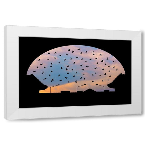 Homeward Bound White Modern Wood Framed Art Print by Nayyer Reza, Sayyed