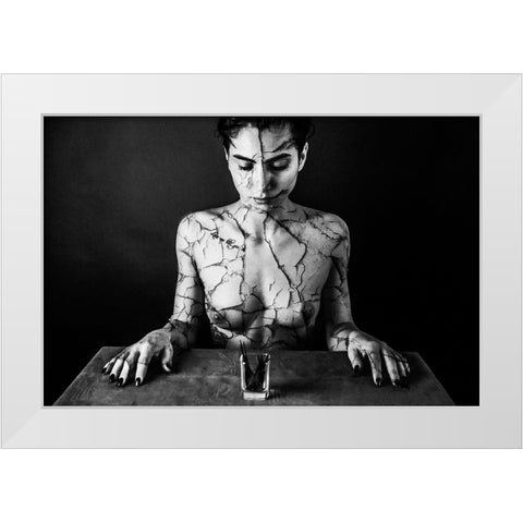 Tequila White Modern Wood Framed Art Print by Bousca, Bogdan