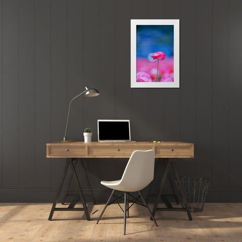 Untitled White Modern Wood Framed Art Print by Nakada, Chisho