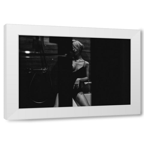 Onna White Modern Wood Framed Art Print by Ishikura, Takaaki