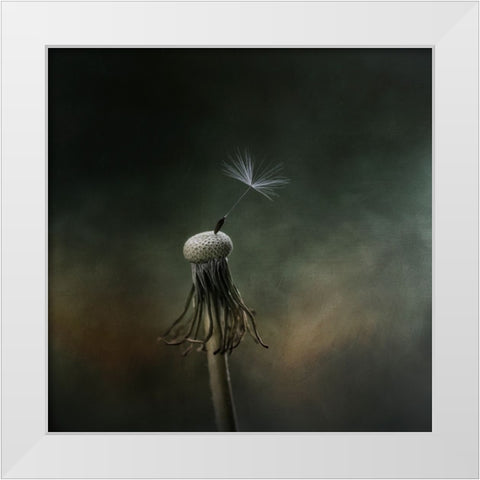 One left White Modern Wood Framed Art Print by Gronkjar, Lotte