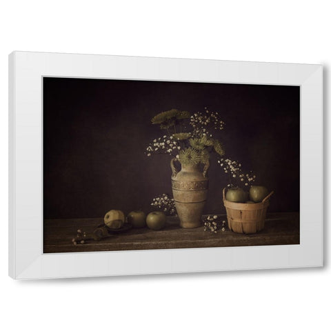 Still Life White Modern Wood Framed Art Print by G, May