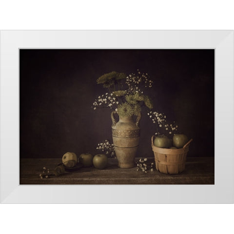 Still Life White Modern Wood Framed Art Print by G, May