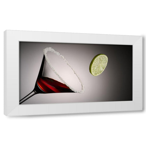 Jump in White Modern Wood Framed Art Print by Sokac, Drazen