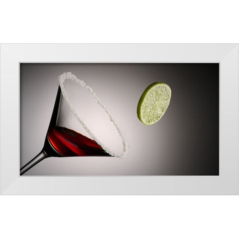 Jump in White Modern Wood Framed Art Print by Sokac, Drazen