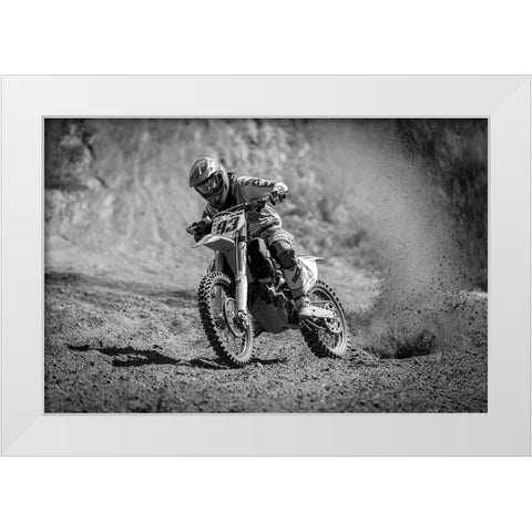 Acceleration White Modern Wood Framed Art Print by Stepanov, Dmitry