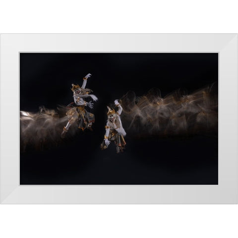 Hanoman - MonkeyS God White Modern Wood Framed Art Print by Suhardjo, Lisdiyanto