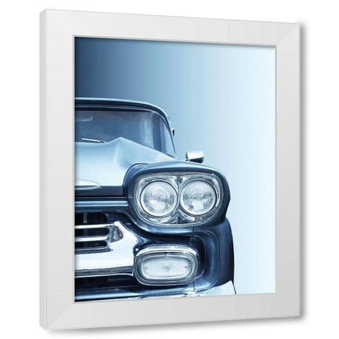 American classic car Pickup Apache 1958 White Modern Wood Framed Art Print by Gube, Beate
