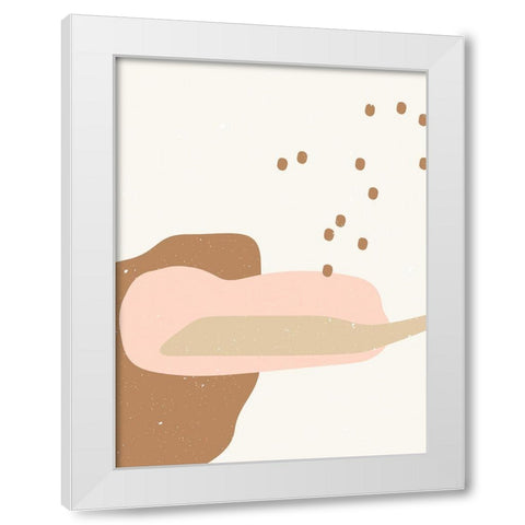 Abstract composition 2 White Modern Wood Framed Art Print by NKTN