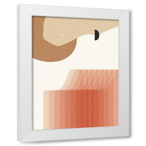 Abstract composition 5 White Modern Wood Framed Art Print by NKTN