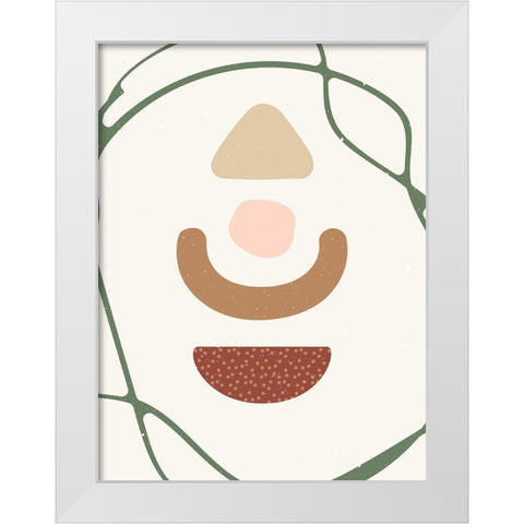 Abstract composition 10 White Modern Wood Framed Art Print by NKTN