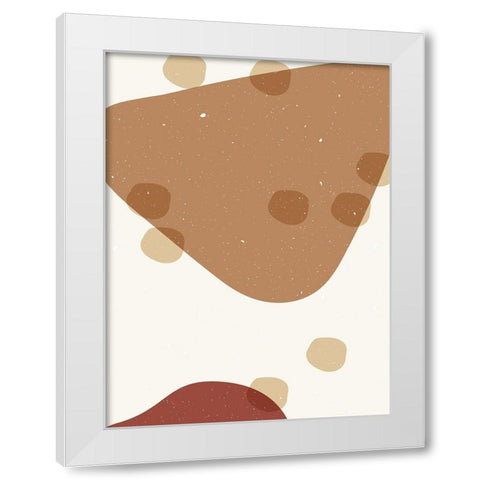 Abstract composition 11 White Modern Wood Framed Art Print by NKTN