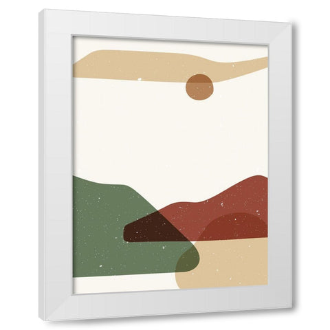Abstract composition 13 White Modern Wood Framed Art Print by NKTN