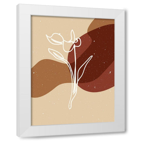 Abstract composition 15 White Modern Wood Framed Art Print by NKTN