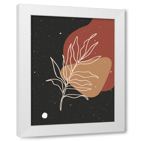 Abstract composition 18 White Modern Wood Framed Art Print by NKTN