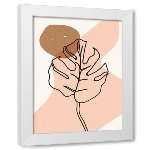 Abstract composition 22 White Modern Wood Framed Art Print by NKTN