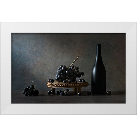 grapes White Modern Wood Framed Art Print by Wei, Rong