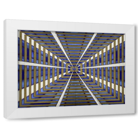 Abstract in London White Modern Wood Framed Art Print by Ferrari, Francesca