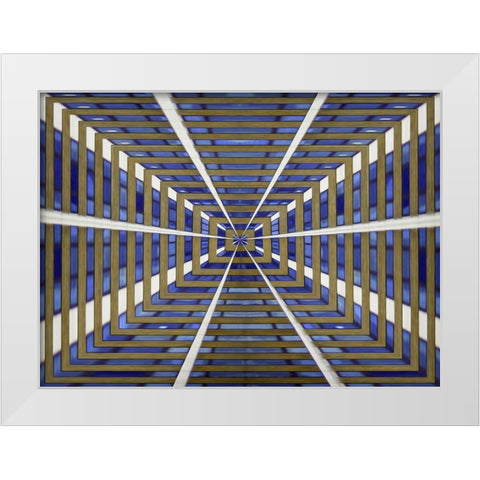 Abstract in London White Modern Wood Framed Art Print by Ferrari, Francesca