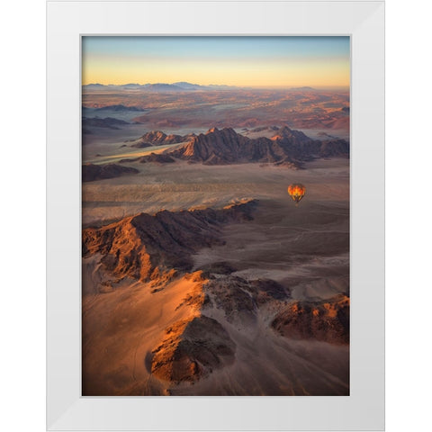 Namib Desert White Modern Wood Framed Art Print by Zheng, Michael