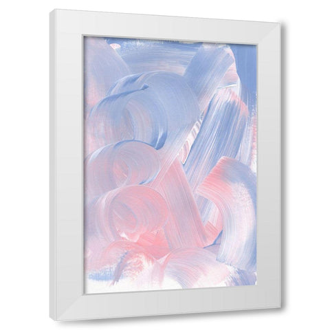 Emotions in Pastel White Modern Wood Framed Art Print by Sawall, Anastasia