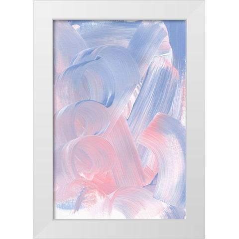 Emotions in Pastel White Modern Wood Framed Art Print by Sawall, Anastasia