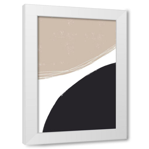 Joyful Harmony White Modern Wood Framed Art Print by Sawall, Anastasia