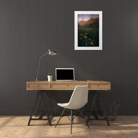 Dolomiti White Modern Wood Framed Art Print by Martin Castan, David
