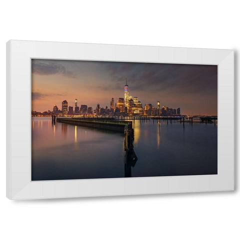Z White Modern Wood Framed Art Print by Martin Castan, David