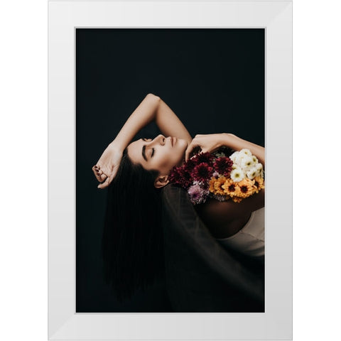sweet dream White Modern Wood Framed Art Print by Hamidnezhad, Amin