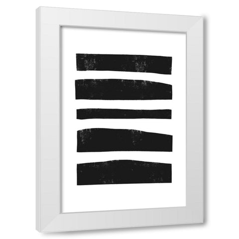 Traces Of Life White Modern Wood Framed Art Print by Uplusmestudio