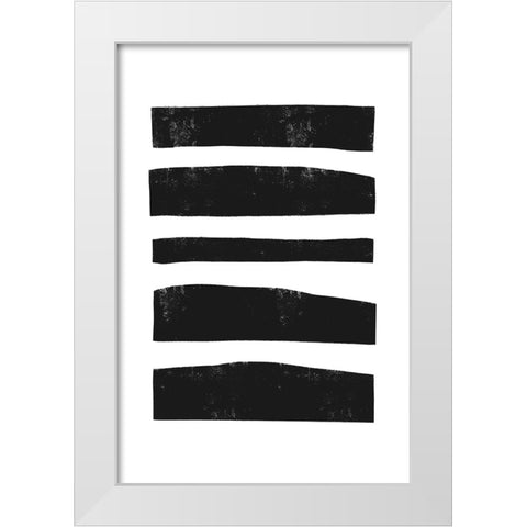 Traces Of Life White Modern Wood Framed Art Print by Uplusmestudio