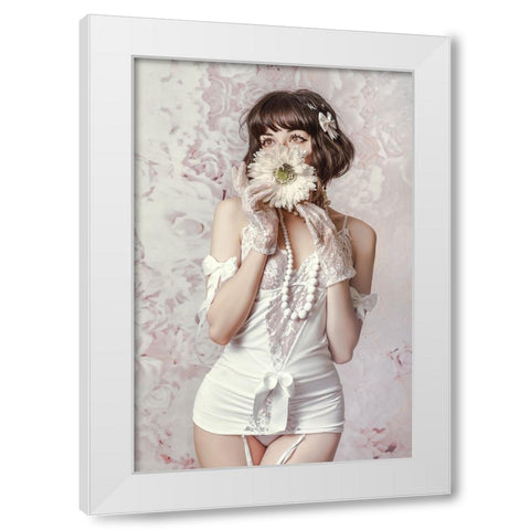 Sweet will be the flower White Modern Wood Framed Art Print by Bolgov (Axe), Ruslan